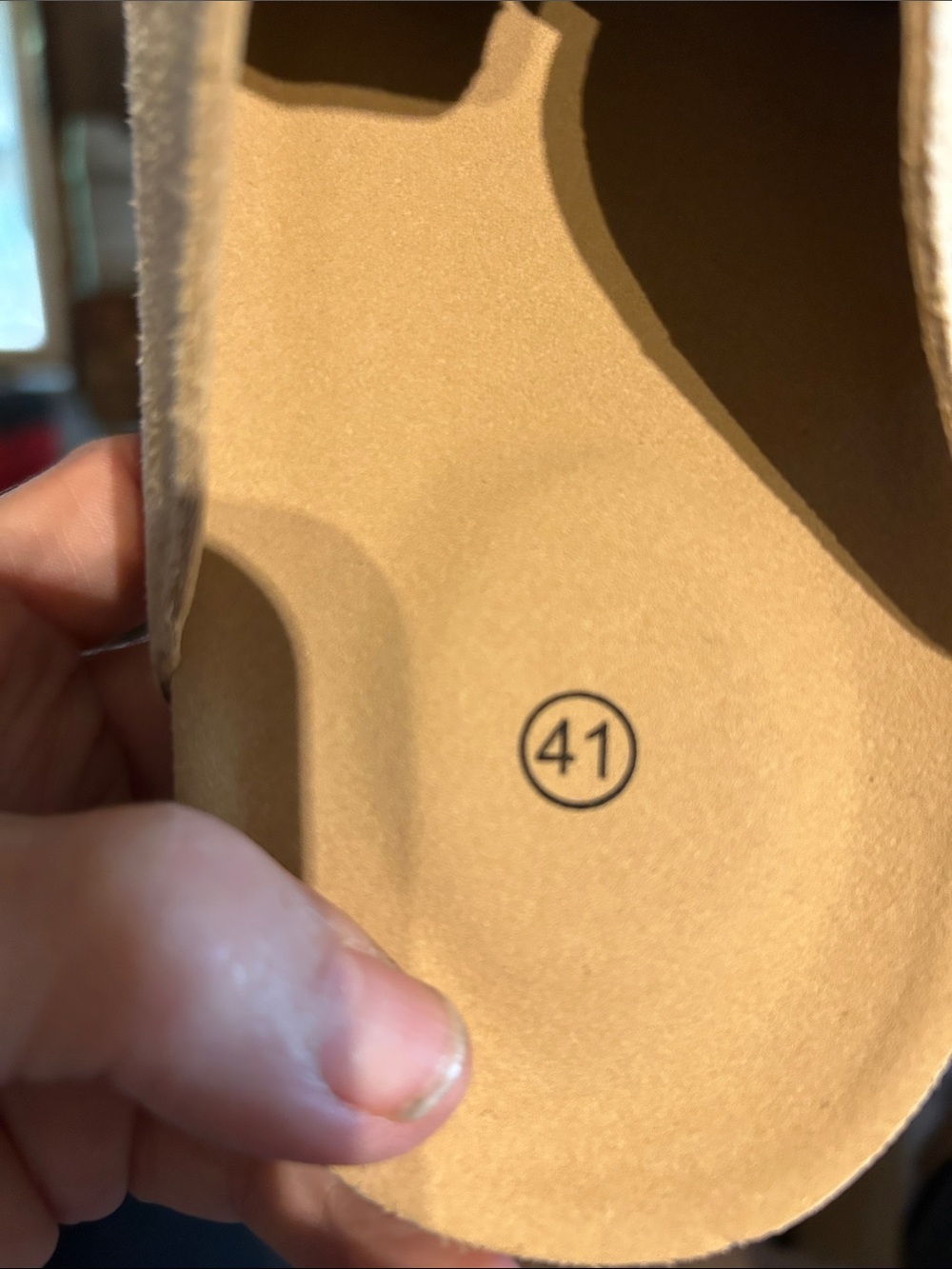 Beige Suede Slip-On Mules - Picture 3 of 4